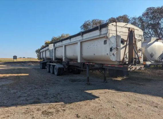 2007 K-LINE 26 ft Super B-Train Lead Aluminum End Dump Trailer - WIL ...